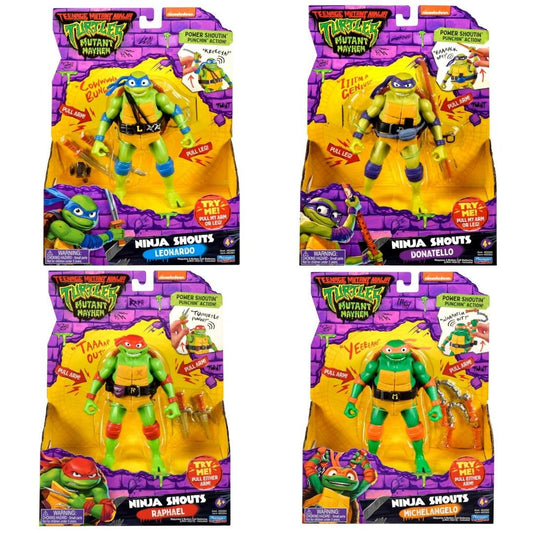 Figura Tortugas Ninja: Caos Mutante: Ninja Shouts 15 cm