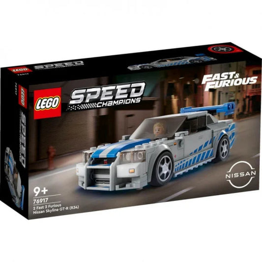 Lego speed champion Nissan Skyline GT-R (R34) de 2 Fast 2 Furious